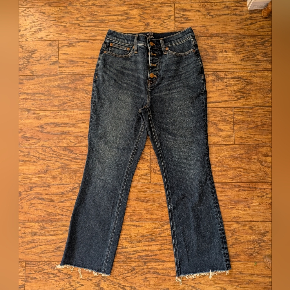 J.‎ Crew High Rise Flare Crop Jeans